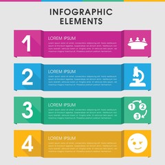Poster - Icon infographic design with elements.