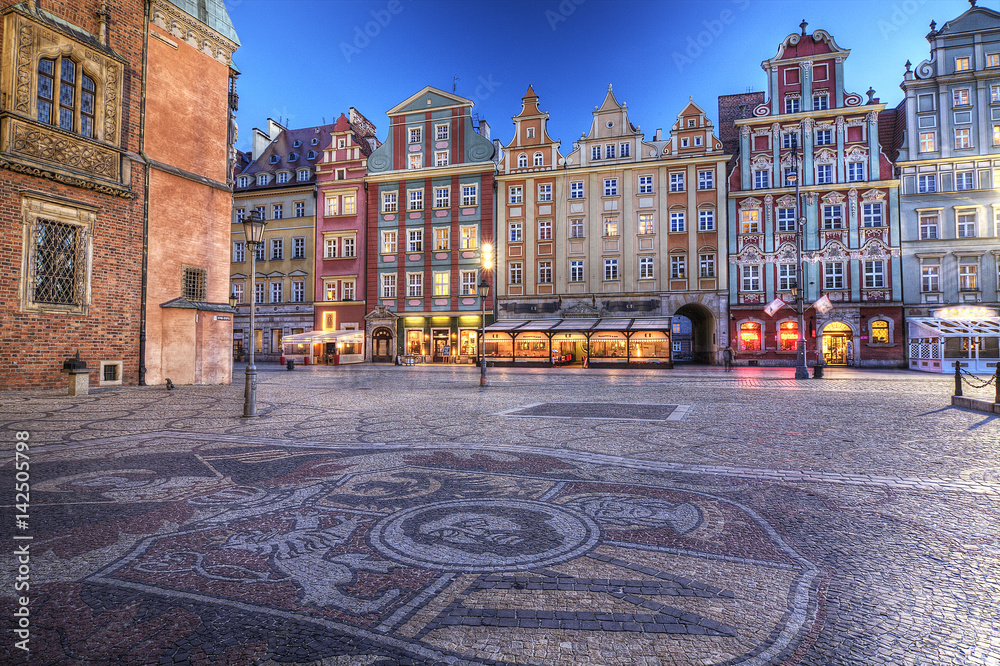Obraz na płótnie Wrocław stare miasto w salonie