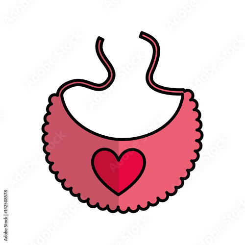 Download baby bib cute icon vector illustration design Stock Vector ...