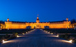 Schloss Karlsruhe bei Nacht; Deutschland 