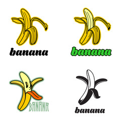 Sticker - banana logo templates