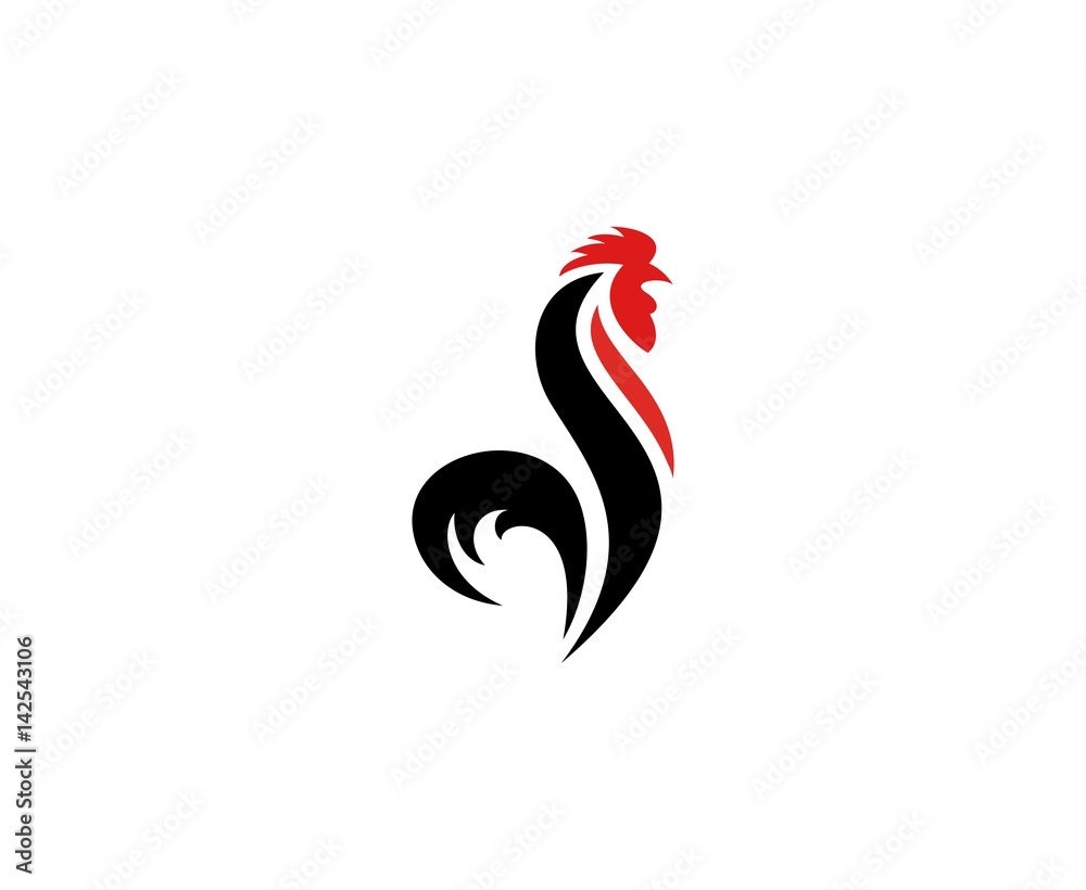 Rooster logo - obrazy, fototapety, plakaty 