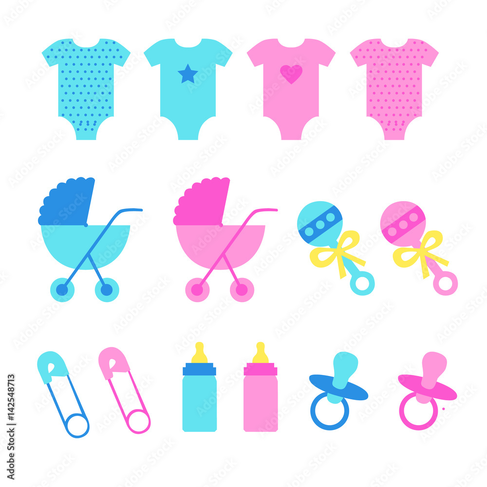 Vector de Stock Baby set | Adobe Stock