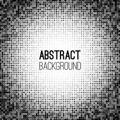 Poster - Absract halftone geometric background. Vector illustration