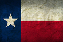 Texas Flag On Paper