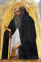 Wall Mural - Antonio Vivarini: Saint Anthony the Great, Altarpiece in Euphrasian Basilica in Porec, Croatia 