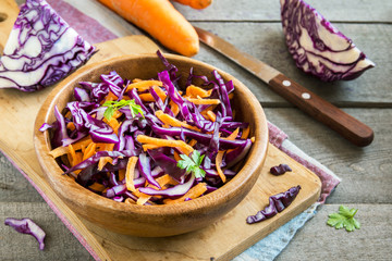 Wall Mural - Red Cabbage Coleslaw Salad