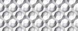 Fototapeta Abstrakcje - Volume realistic texture, octahedron, gray 3d geometric pattern, design vector background