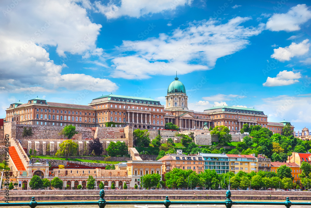 Buda Castle Royal Palace on Hill Hungary Budapest Europe Stock Photo ...