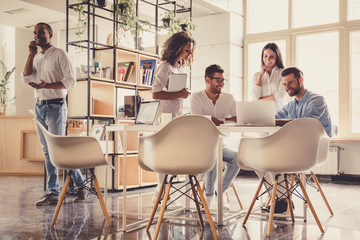 Wall Mural - Business people working