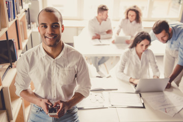 Wall Mural - Business people working