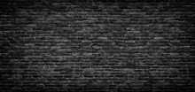 Black Brick Wall Texture, Brick Surface As Background