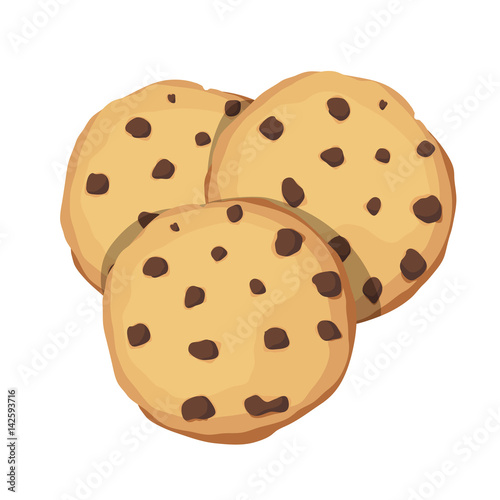 Chocolate Chip Cookies Choco Cookie Icon Vector Illustration Stock ベクター Adobe Stock Chocolate Chip Cookies Choco Cookie Icon Vector Illustration Stock ベクター Adobe Stock