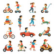 © Macrovector - Kids Transport Icons Set