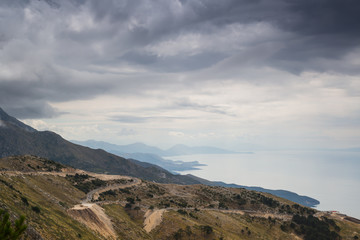 Wall Mural - Mediterranean coastline in Albania