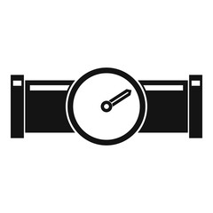 Poster - Instrument measures the pressure in the pipe icon