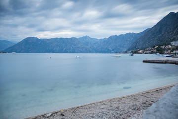 Wall Mural - Long Exposure in Kotor Bay, Montenegro