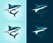 sharks illustration emblem