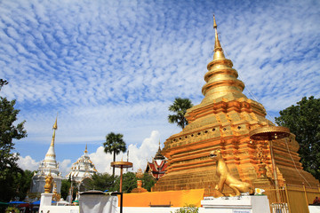 Wat Phra That Sri Chom Thong buddhist temple. Many people belive that pagoda in this temple is pagoda for people who born in the Year of the Rat. chiangmai thailand