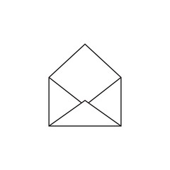 Poster - Envelope icon vector, solid illustration, linear pictogram isola