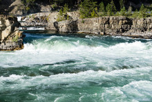 Kootenai Falls In Northern Montana, USA
