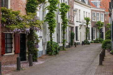 Street in the historic old town of Amersfoort, Netherlands