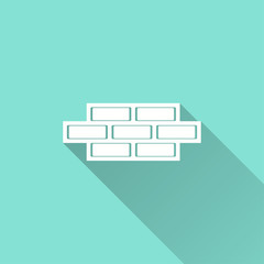 Poster - Brick wall - vector icon.