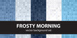 © Olga - Abstract pattern set 'Frosty Morning'. Vector seamless backgrounds