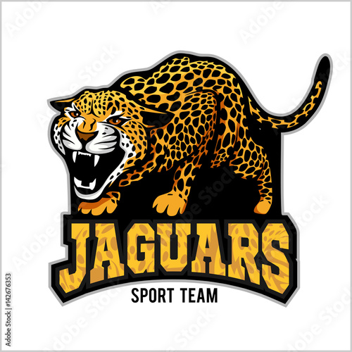 Photographie Mascotte de jaguar - emblème de l'équipe sportive