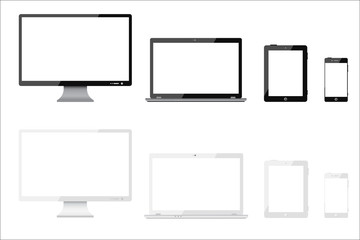 Wall Mural - New set office devices - my vector