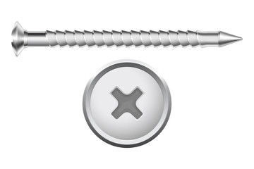 Poster - Metal screw with phillips screw drive