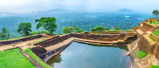 Wall Mural - Panorama of Sigiriya cistern