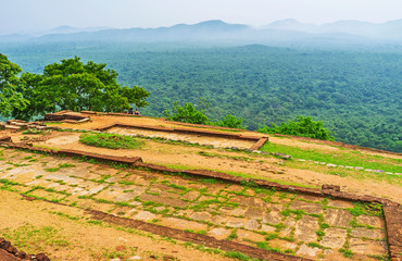 Wall Mural - The flat Sigiriya Rock