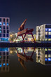 Old crane in Bremerhaven's harbour