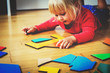 © nadezhda1906 - little girl playing with puzzle, early education
