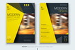 © great_bergens - Corporate business annual report cover, brochure or flyer design. Leaflet presentation. Catalog with Abstract geometric background. Modern publication poster magazine, layout, template. A4 size