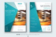 © great_bergens - Corporate business annual report cover, brochure or flyer design. Leaflet presentation. Catalog with Abstract geometric background. Modern publication poster magazine, layout, template. A4 size