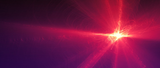 Wall Mural - purple glow energy wave.
