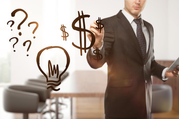 Aufkleber - Business idea concept