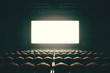 Blank cinema screen toning