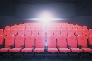 Poster - Red cinema seats front