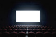 Blank cinema screen