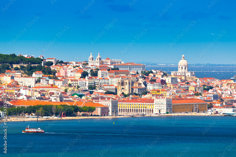 Obraz na płótnie Panorama of Lisbon, Portugal w salonie