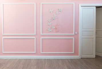 Wall Mural - butterfly decorative room concept and empty area