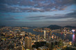 九龍半島から望む香港の風景