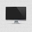 © backup16 - Vector realistic computer monitor isolated on transparent background.