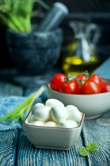 Canvas Print - mozzarella