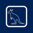 Simple Kangaroo icon - Illustration