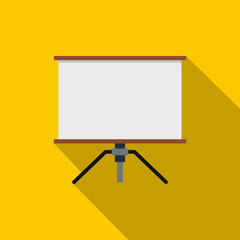 Poster - Presentation screen icon, flat style