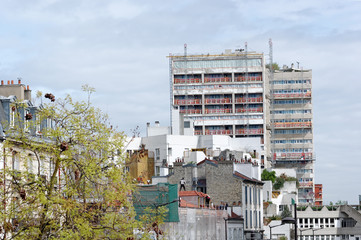 Wall Mural - immeubles en ravalement en banlieue parisienne